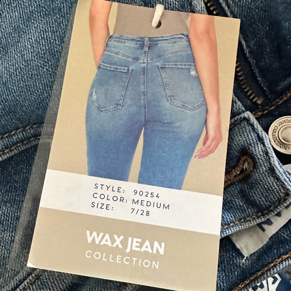 Wax Jean Light Blue Distressed Women’s Jeans - Picture 6 of 6